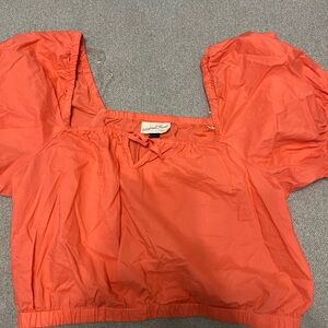 Universal Thread Coral Puff Sleeve Blouse